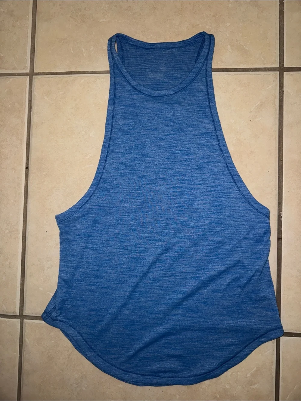 Lululemon • Sweat Date Tank Heathered Lakeside Blue Size 2